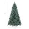 Best Choice Products Pre-Decorated Holiday Christmas Pine Tree w/ Partially Flocked Branch Tips, Base – Blue Spruce